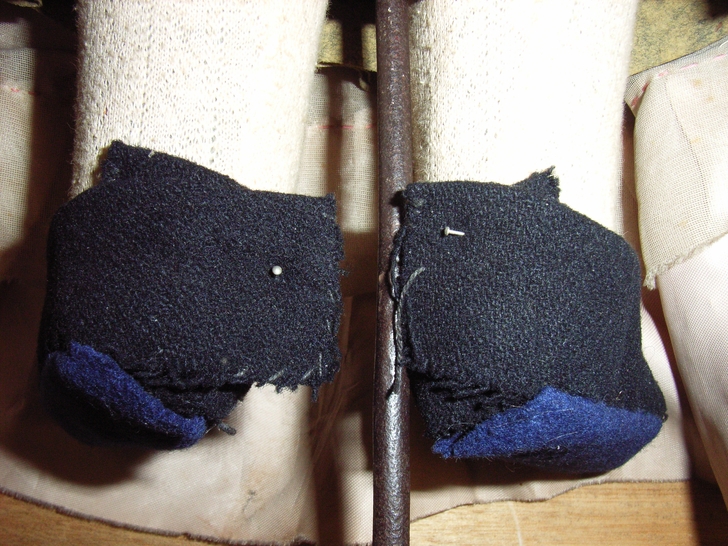 Scarpe prima del restauro